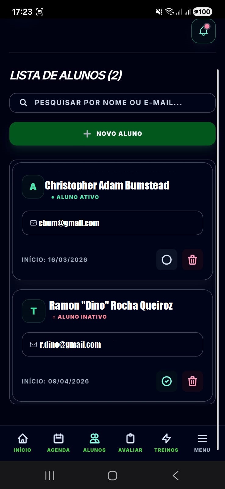 Gestão de Alunos Mobile